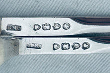 Load image into Gallery viewer, Pair of Victorian English Sterling Poultry Skewers, Williams &amp; Co, London, 1889