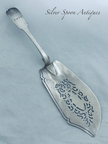 English Provincial Fish Slice, John Walton, Newcastle, 1835