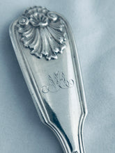 Load image into Gallery viewer, Full English Georgian sterling canteen (12), Fiddle, Shell and Thread Pattern, Traies, London, c.1835