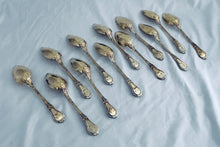 Load image into Gallery viewer, Stunning set of 12 French Silver-Gilt Spoons and Forks, Savary, Paris,