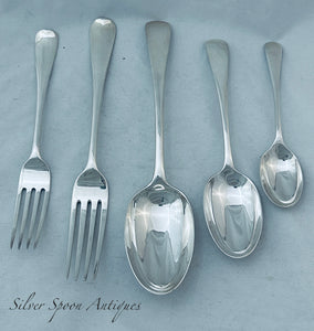 English sterling canteen (12), Josiah Williams & Co, London, 1900