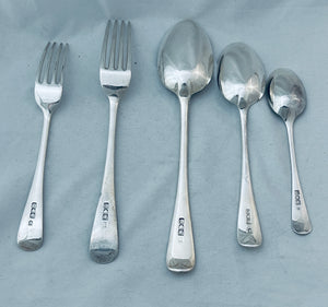 English sterling canteen (12), Josiah Williams & Co, London, 1900