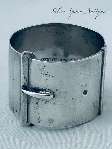 Rare Australian Belt Serviette Ring, Wendt, Adelaide, 1890s