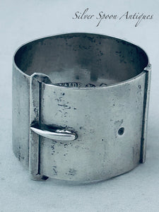 Rare Australian Belt Serviette Ring, Wendt, Adelaide, 1890s