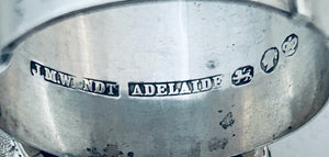 Rare Australian Belt Serviette Ring, Wendt, Adelaide, 1890s
