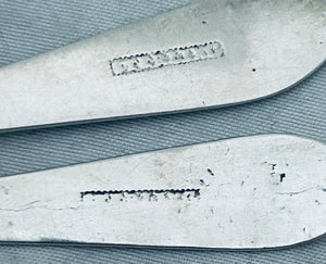 Pair of Irish Provincial Teaspoons, IW, c.1780-1800