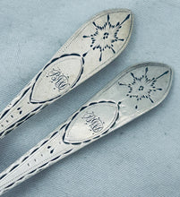 Load image into Gallery viewer, Pair of Irish Provincial Teaspoons, IW, c.1780-1800