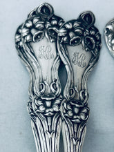 Load image into Gallery viewer, Sweet American Sterling setting for 3, &#39;Majestic&#39; pattern, Alvin, c.1900