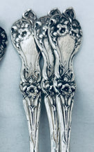 Load image into Gallery viewer, Sweet American Sterling setting for 3, &#39;Majestic&#39; pattern, Alvin, c.1900