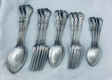 Load image into Gallery viewer, Sweet American Sterling setting for 3, &#39;Majestic&#39; pattern, Alvin, c.1900