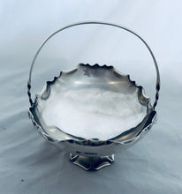 Load image into Gallery viewer, Medium sized Victorian Sterling Basket, Hukin and Heath, London, 1888