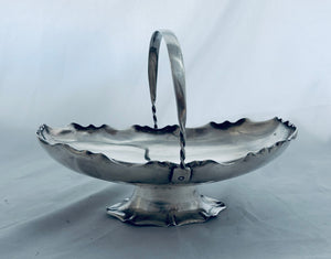 Medium sized Victorian Sterling Basket, Hukin and Heath, London, 1888