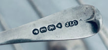 Load image into Gallery viewer, Set of six Channel Islands sterling teaspoons, Jean Le Gallais (overstruck), London, 1858