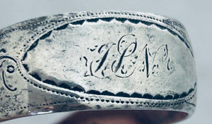 Rare pair of English provincial sterling sugar tongs, Nathaniel Smith & Co, Sheffield, 1801