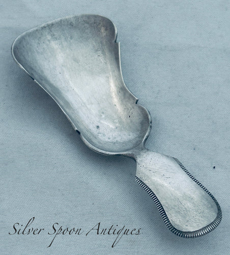 Dutch Silver Caddy Spoon, 1866