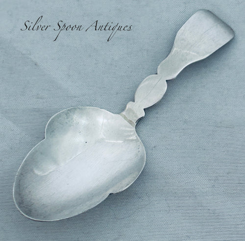 Georgian English sterling caddy spoon, London, 1820