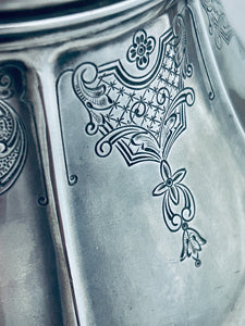 Heavy English Sterling Teapot, Hardy Bros, Birmingham, 1947 - 892 grams