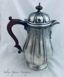Heavy English sterling Hot Water Jug, Hardy Bros, Birmingham, 1947 - 793 grams