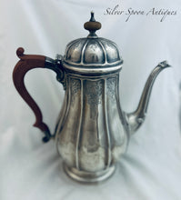 Load image into Gallery viewer, Heavy English sterling coffee pot, Hardy Bros, Birmingham, 1947 - 874 grams