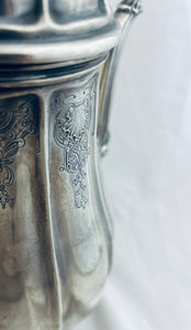 Heavy English sterling coffee pot, Hardy Bros, Birmingham, 1947 - 874 grams