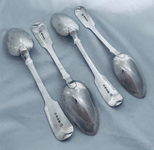 Load image into Gallery viewer, Set of four English Sterling Serving/Tablespoons, Jonathan Hayne, London, 1827