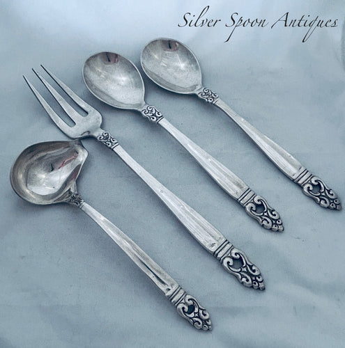 Heavy Mexican Sterling Serving set, 1950s-60s