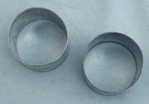 Pair of Australian sterling serviette rings, Prouds, 1926