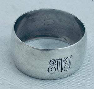 Australian Sterling Serviette Ring, Prouds, NSW, 1925