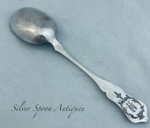 Heavy European serving spoon, Austria, post 1922 (114 grams)
