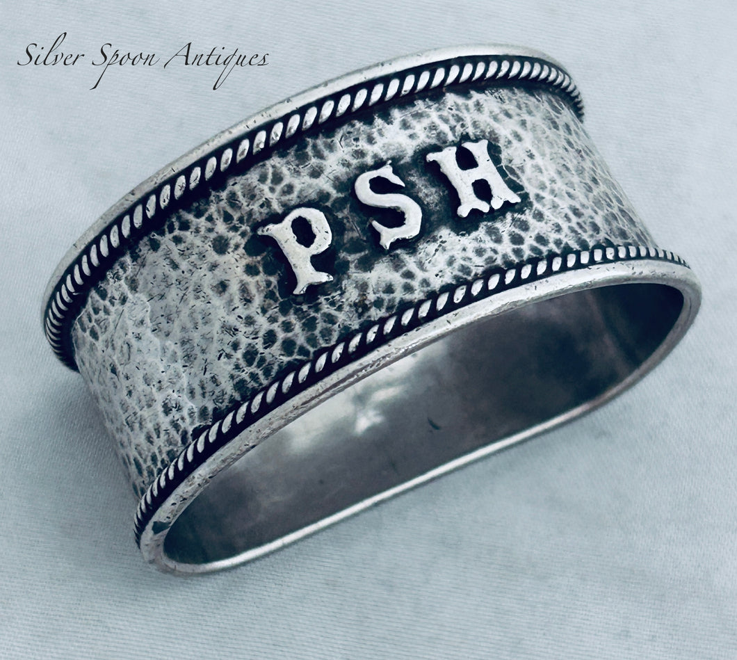 West Australian Sterling Serviette Ring, Linton, Perth,