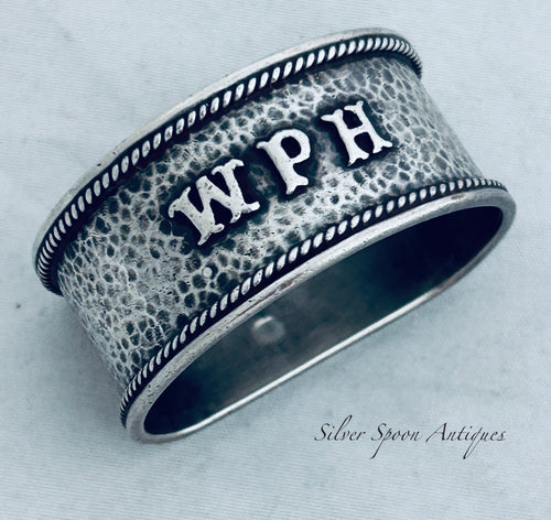 West Australian Sterling 'WPH' Serviette Ring, Linton, Perth