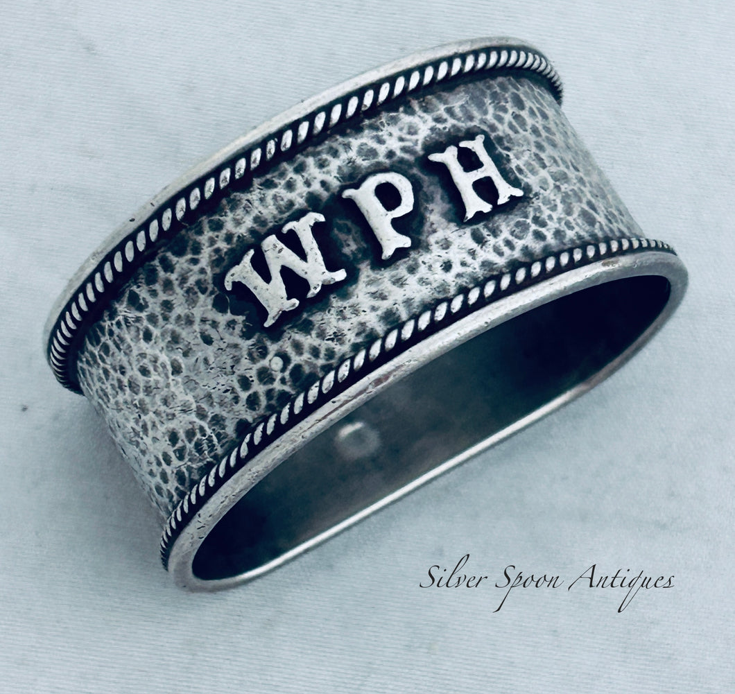 West Australian Sterling 'WPH' Serviette Ring, Linton, Perth