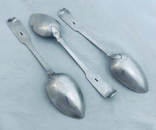 Load image into Gallery viewer, Set of 3 Bermudan Tablespoons, George Rankin, circa 1820-30