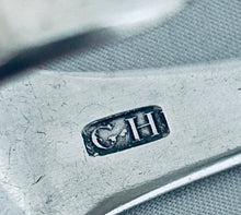 Load image into Gallery viewer, Bermudan silver sugar tongs, George Hutchings, c.1830s