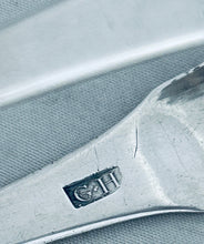 Load image into Gallery viewer, Bermudan silver sugar tongs, George Hutchings, c.1830s