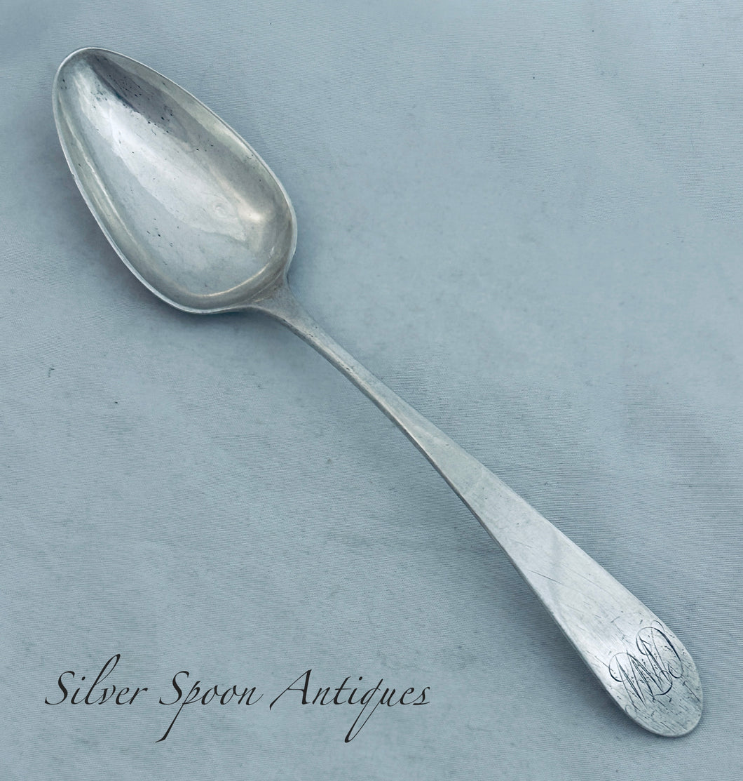 Bermudan silver tablespoon, Peter Pallais, c.1800
