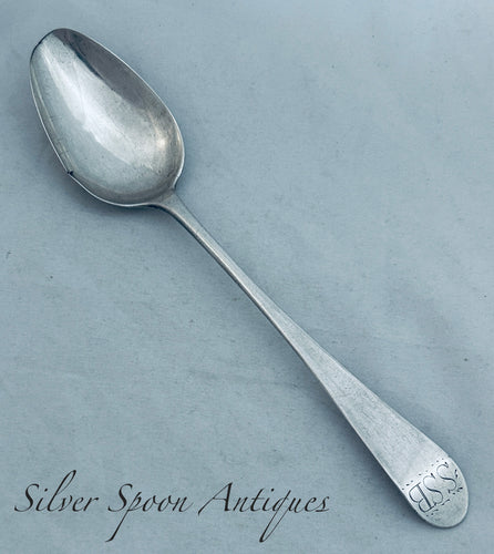 Rare Bermudan silver Table Spoon, Joseph Gwynn, c.1820