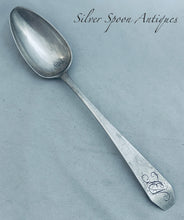 Load image into Gallery viewer, Bermudan Coffin-End Tablespoon, George Hutchings, c.1820-30