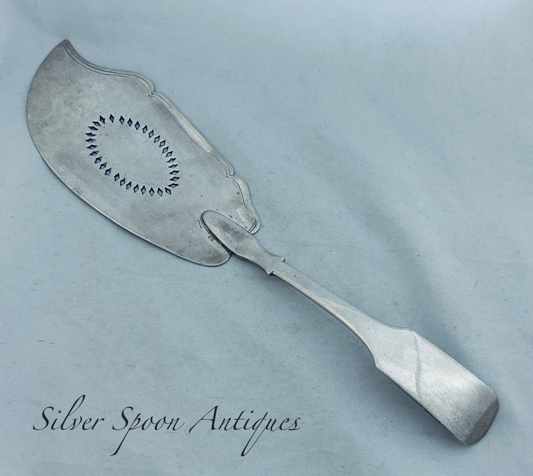 Rare Bermudan Fish Slice, George Hutchings, c.1820
