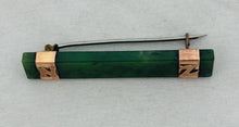 Load image into Gallery viewer, New Zealand Gold and Greenstone Brooch, c.1900-1920