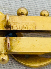 Load image into Gallery viewer, Australian 15ct Gold Sapphire and Diamond Brooch, RH Parker, Melbourne, c.1900s