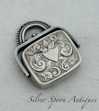 Load image into Gallery viewer, English sterling spinning fob seal, Payton, Pepper &amp; Sons Ltd, Birmingham, 1898