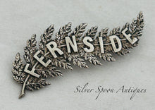 Load image into Gallery viewer, New Zealand &#39;Fernside&#39; sterling silver fern brooch, c.1900-1920