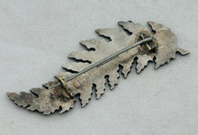 Load image into Gallery viewer, New Zealand &#39;Fernside&#39; sterling silver fern brooch, c.1900-1920