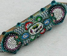 Load image into Gallery viewer, Two pieces of mid century Italian micro-mosaics - brooch and pendant.