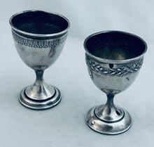 Load image into Gallery viewer, Pair of French silver egg cups, c.1920s