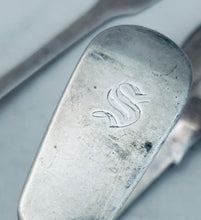 Load image into Gallery viewer, Set of 3 English sterling table spoons, James Beebe, London, 1845