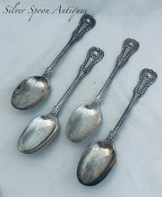 Load image into Gallery viewer, Set of 4 Kings Pattern variant dessert spoons, Mitchell &amp; Sons, Glasgow, 1822
