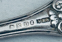 Load image into Gallery viewer, Set of 4 Kings Pattern variant dessert spoons, Mitchell &amp; Sons, Glasgow, 1822