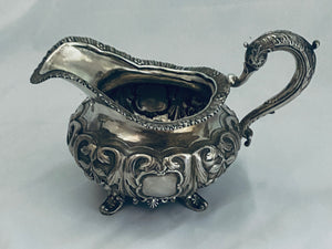 William IV Irish Sterling Silver Tea Set, Dublin, 1836